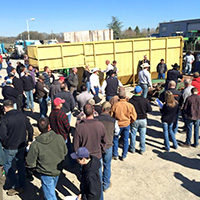 Auction crowd